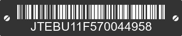 2007 TOYOTA FJ Cruiser JTEBU11F570044958 VIN decoded