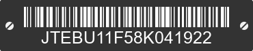 2008 TOYOTA FJ Cruiser JTEBU11F58K041922 VIN decoded
