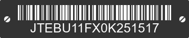 0 TOYOTA FJ Cruiser JTEBU11FX0K251517 VIN decoded