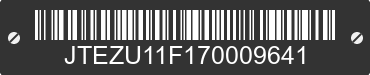 2007 TOYOTA FJ Cruiser JTEZU11F170009641 VIN decoded