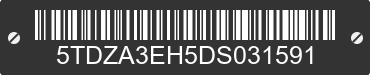 2013 TOYOTA Highlander 5TDZA3EH5DS031591 VIN decoded