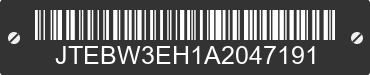 2010 TOYOTA Highlander JTEBW3EH1A2047191 VIN decoded