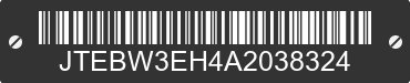 2010 TOYOTA Highlander JTEBW3EH4A2038324 VIN decoded