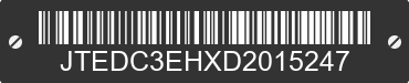 2013 TOYOTA Highlander JTEDC3EHXD2015247 VIN decoded