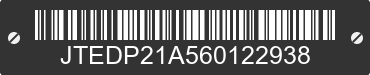 2006 TOYOTA Highlander JTEDP21A560122938 VIN decoded