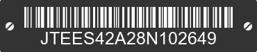 2008 TOYOTA Highlander JTEES42A28N102649 VIN decoded