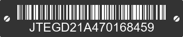 2007 TOYOTA Highlander JTEGD21A470168459 VIN decoded