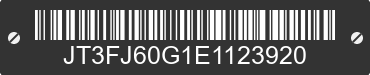 1984 TOYOTA Land Cruiser JT3FJ60G1E1123920 VIN decoded