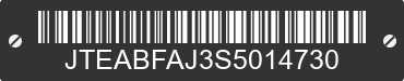 2025 TOYOTA Land Cruiser JTEABFAJ3S5014730 VIN decoded