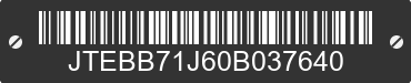 0 TOYOTA Land Cruiser JTEBB71J60B037640 VIN decoded