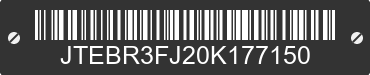0 TOYOTA Land Cruiser JTEBR3FJ20K177150 VIN decoded