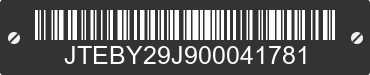0 TOYOTA Land Cruiser JTEBY29J900041781 VIN decoded