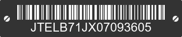 0 TOYOTA Land Cruiser JTELB71JX07093605 VIN decoded