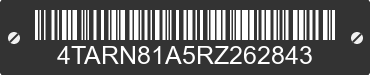 1994 TOYOTA Pick-Up 4TARN81A5RZ262843 VIN decoded
