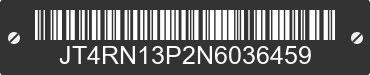 1992 TOYOTA Pick-Up JT4RN13P2N6036459 VIN decoded