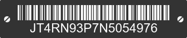 1992 TOYOTA Pick-Up JT4RN93P7N5054976 VIN decoded