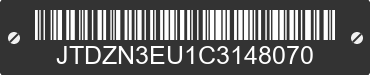2012 TOYOTA Prius V JTDZN3EU1C3148070 VIN decoded