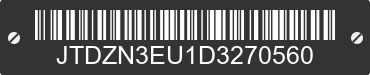 2013 TOYOTA Prius V JTDZN3EU1D3270560 VIN decoded