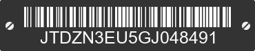2016 TOYOTA Prius V JTDZN3EU5GJ048491 VIN decoded
