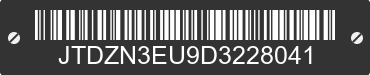 2013 TOYOTA Prius V JTDZN3EU9D3228041 VIN decoded