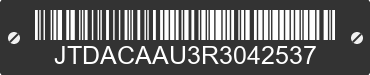 2024 TOYOTA Prius JTDACAAU3R3042537 VIN decoded