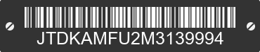 2021 TOYOTA Prius JTDKAMFU2M3139994 VIN decoded