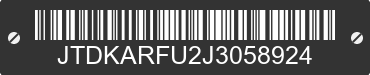 2018 TOYOTA Prius JTDKARFU2J3058924 VIN decoded