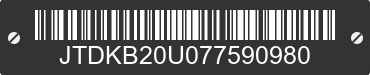 2007 TOYOTA PRIUS JTDKB20U077590980 VIN decoded