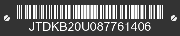 2008 TOYOTA PRIUS JTDKB20U087761406 VIN decoded