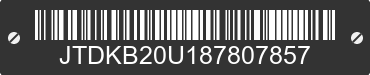 2008 TOYOTA PRIUS JTDKB20U187807857 VIN decoded