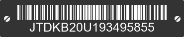 2009 TOYOTA PRIUS JTDKB20U193495855 VIN decoded