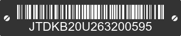 2006 TOYOTA PRIUS JTDKB20U263200595 VIN decoded