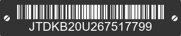 2006 TOYOTA Prius JTDKB20U267517799 VIN decoded