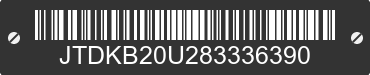 2008 TOYOTA PRIUS JTDKB20U283336390 VIN decoded