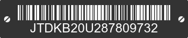 2008 TOYOTA PRIUS JTDKB20U287809732 VIN decoded