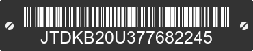 2007 TOYOTA PRIUS JTDKB20U377682245 VIN decoded