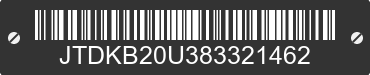 2008 TOYOTA PRIUS JTDKB20U383321462 VIN decoded