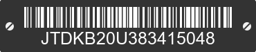 2008 TOYOTA Prius JTDKB20U383415048 VIN decoded