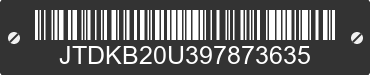 2009 TOYOTA PRIUS JTDKB20U397873635 VIN decoded
