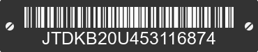 2005 TOYOTA PRIUS JTDKB20U453116874 VIN decoded