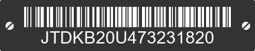 2007 TOYOTA PRIUS JTDKB20U473231820 VIN decoded