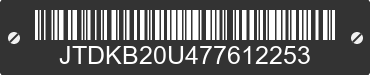 2007 TOYOTA PRIUS JTDKB20U477612253 VIN decoded