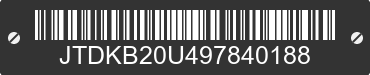 2009 TOYOTA PRIUS JTDKB20U497840188 VIN decoded
