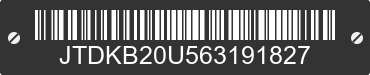 2006 TOYOTA Prius JTDKB20U563191827 VIN decoded