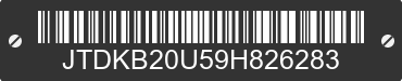 2009 TOYOTA Prius JTDKB20U59H826283 VIN decoded