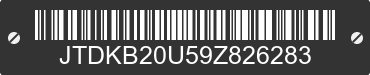 2009 TOYOTA Prius JTDKB20U59Z826283 VIN decoded