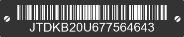 2007 TOYOTA Prius JTDKB20U677564643 VIN decoded