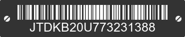 2007 TOYOTA PRIUS JTDKB20U773231388 VIN decoded