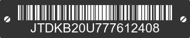 2007 TOYOTA PRIUS JTDKB20U777612408 VIN decoded