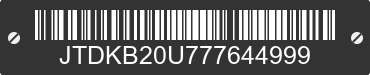 2007 TOYOTA PRIUS JTDKB20U777644999 VIN decoded
